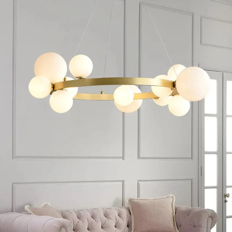 Sten - Modern Artistic Glass Ball LED Pendant Lamp Lampasa.com