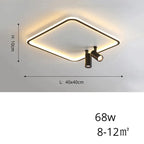 Alva – Modern Dimmable LED Ceiling Lamp with Adjustable Spotlights for Versatile Lighting Kozyled