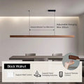 Einar (Walnut-Pine Edition) – Dimmable Wooden Sweep Sensor Smart LED Pendant Lamp for Modern Smart Homes Kozyled
