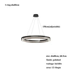 Espen – Modern Glass Circle Dimmable LED Pendant Lamp for Sleek Lighting Kozyled