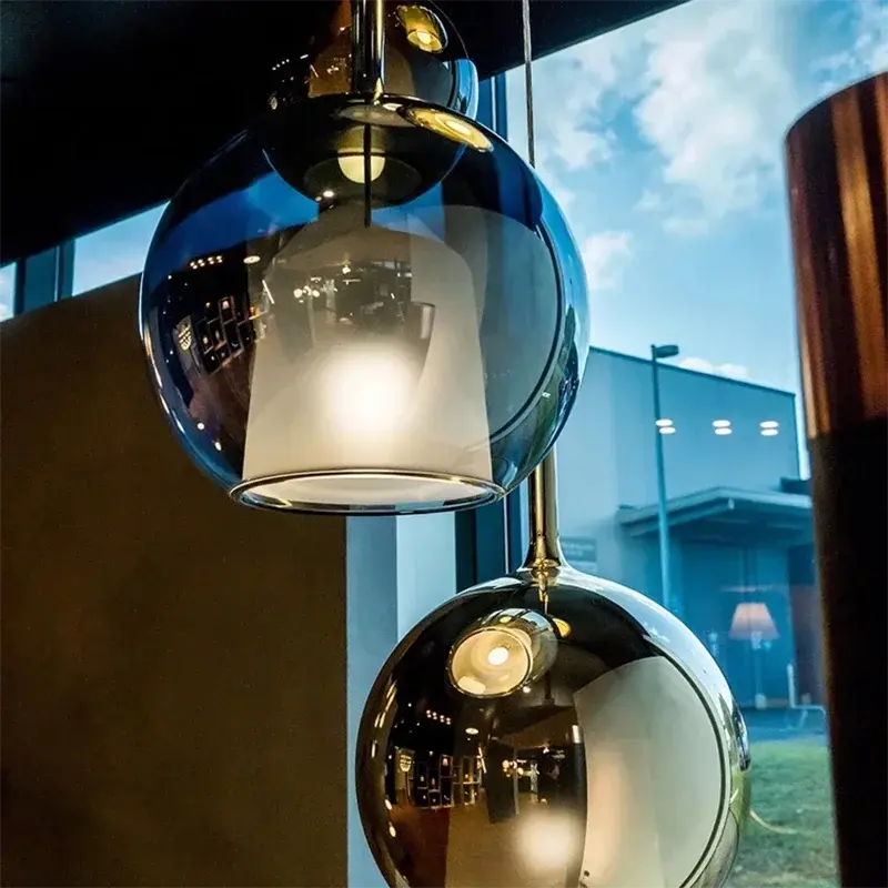 Odin – Luxury Elegant Glass Ball LED Pendant Lamp for Sophisticated Interiors Kozyled