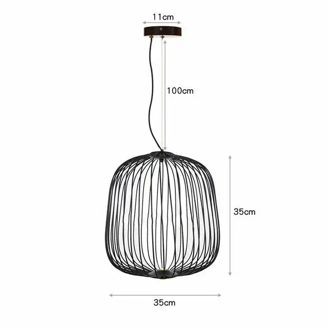 Dagmar – Designer Birdcage Dimmable Pendant Lamp for Unique, Stylish Lighting Kozyled