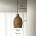 Satoko – Handmade Japanese Wabi-Sabi LED Pendant Light for Calm and Minimalist Interiors Kozyled