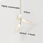 Malou – Scandinavian Rice Grain Glass Dining Table Dimmable LED Pendant Lamp Lampasa.com