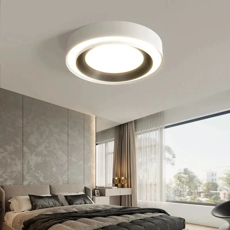 Sami – Elegant Scandinavian Circular LED Ceiling Lamp for Modern Interiors Kozyled