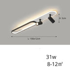 Jensen – Modern LED Ceiling Lamp with Adjustable Spotlights for Focused Lighting Kozyled