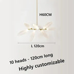 Malou – Scandinavian Rice Grain Glass Dining Table Dimmable LED Pendant Lamp Lampasa.com