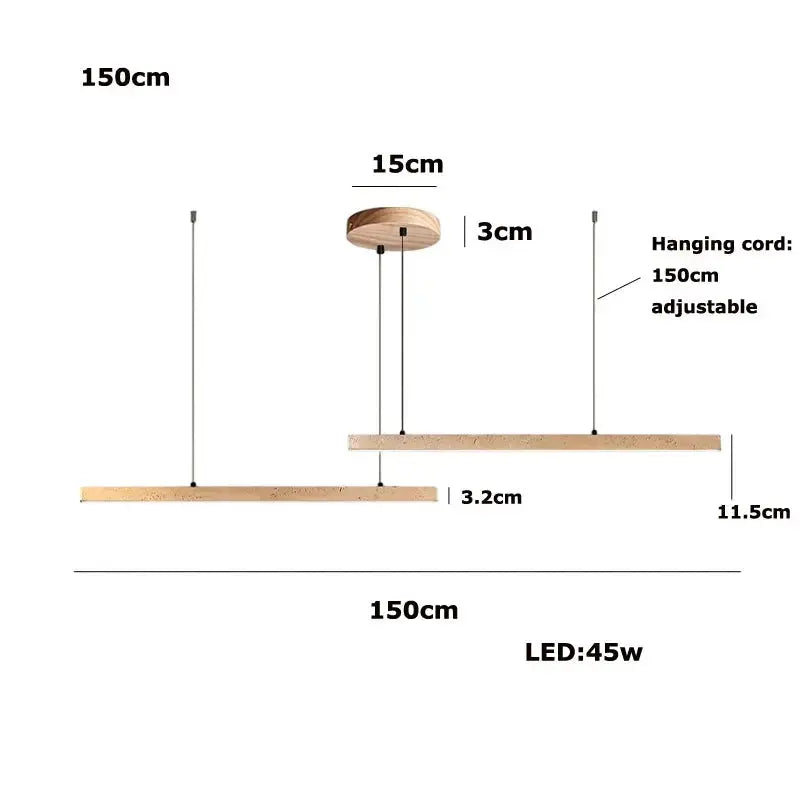 Arvid – Dimmable LED Pendant Light with Natural Stone Design for Modern Interiors Kozyled.com