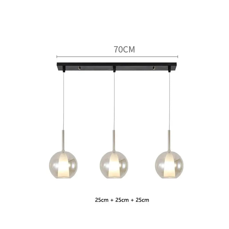 Odin – Luxury Elegant Glass Ball LED Pendant Lamp for Sophisticated Interiors Kozyled