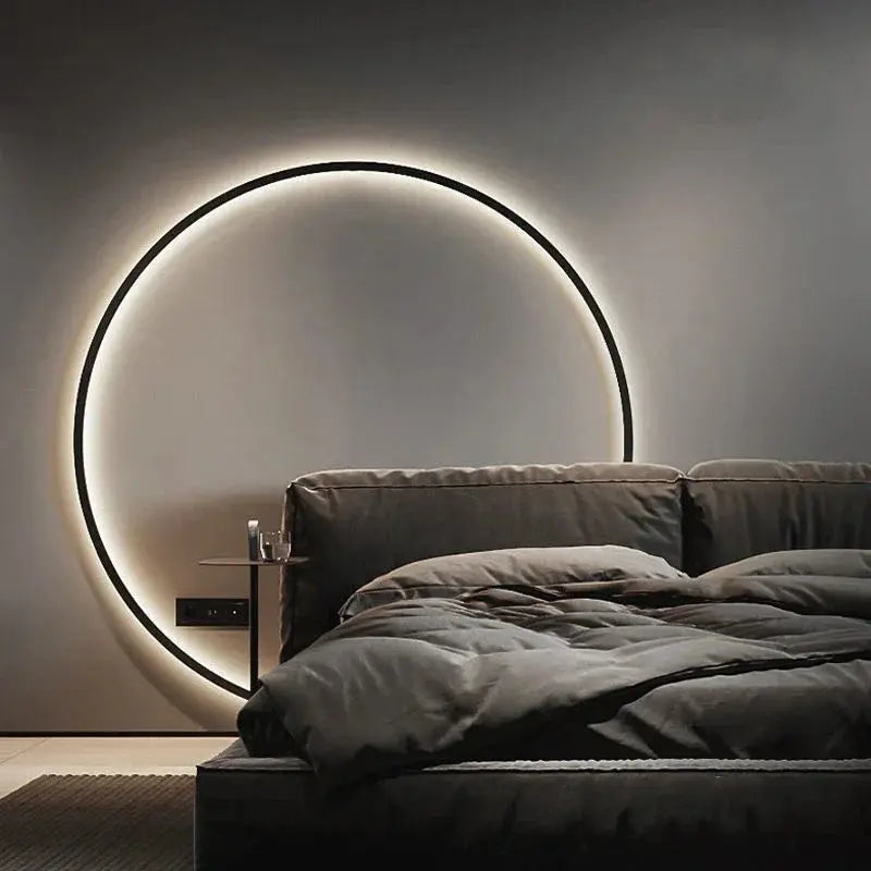 Luna – Modern Minimalist Dimmable LED Ring Wall Lamp for Sleek, Ambient Lighting Kozyled