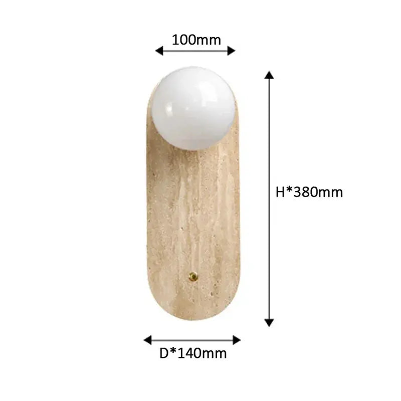 Japandi Stone Acrylic LED Wall Lamp – Nami Lampasa.com