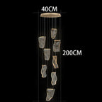 Caelia – Luxury Elegant Modern Dimmable LED Staircase Chandelier Lampasa.com