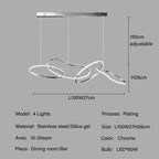 Edda – Creative Circular Dimmable LED Pendant Light for Dining Tables and Bars Kozyled.com