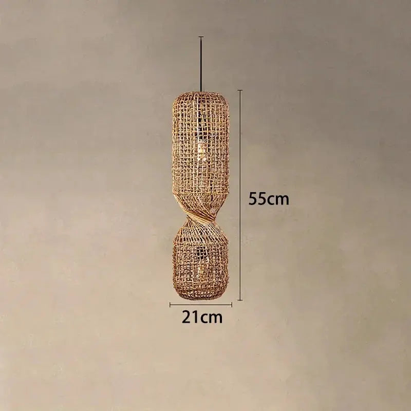 Kira – Vintage-Style Wicker LED Pendant Light for Classic, Cozy Spaces Kozyled