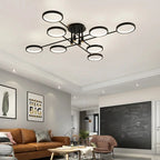 Modern Multi Ring Dimmable LED ceiling light – Soletta lampasa.com