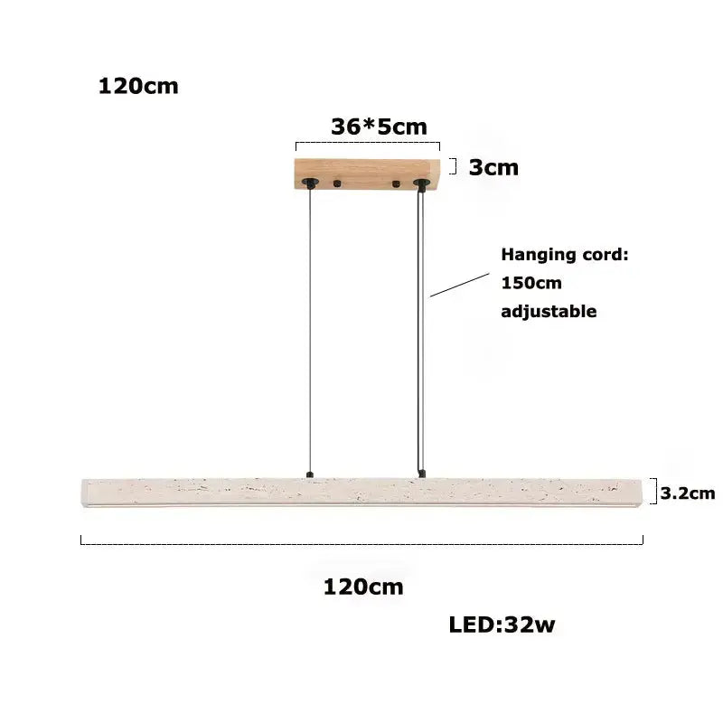 Arvid – Dimmable LED Pendant Light with Natural Stone Design for Modern Interiors Kozyled.com