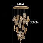 Caelia – Luxury Elegant Modern Dimmable LED Staircase Chandelier Lampasa.com