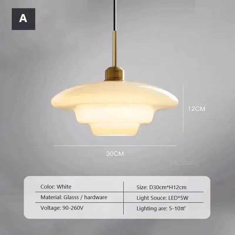 Amara – Antique Style LED Glass Pendant Lamp Lampasa.com