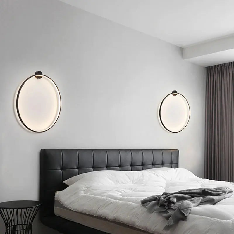 Luna – Modern Minimalist Dimmable LED Ring Wall Lamp for Sleek, Ambient Lighting Kozyled