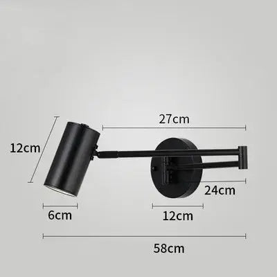 Vigi – Modern Adjustable Long Arm LED Wall Lamp Series for Versatile Lighting Kozyled