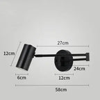 Vigi – Modern Adjustable Long Arm LED Wall Lamp Series for Versatile Lighting Kozyled