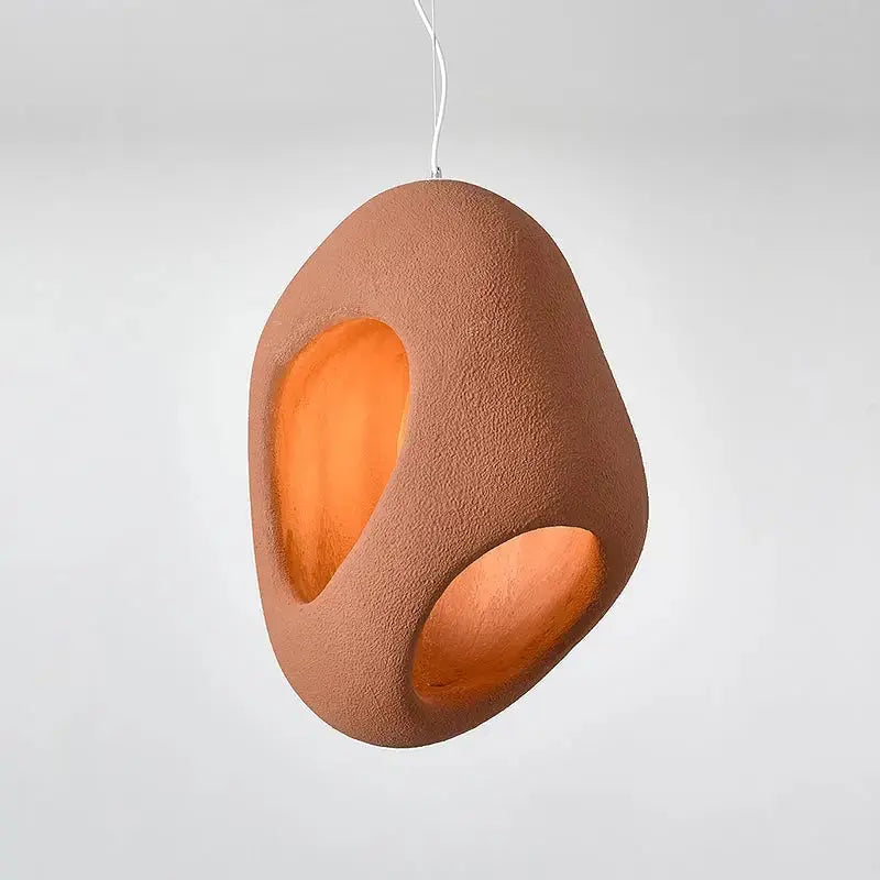 Mitsu – Handmade Japanese Wabi-Sabi Style LED Pendant Light for Natural Minimalist Interiors Kozyled