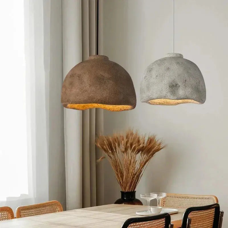 Tamiko – Handmade Japanese Wabi-Sabi LED Pendant Light for Tranquil, Minimalist Spaces Kozyled