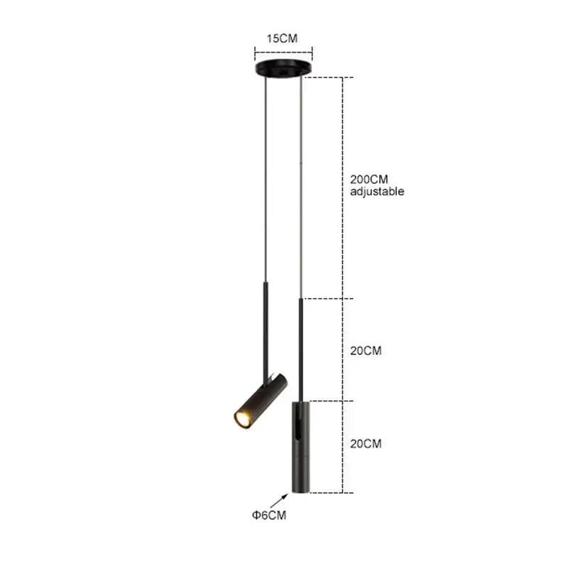 Kairen – Scandinavian Minimalist LED Pendant Spotlight Lampasa.com