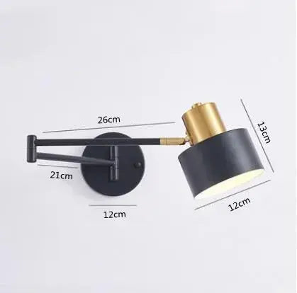 Vigi – Modern Adjustable Long Arm LED Wall Lamp Series for Versatile Lighting Kozyled