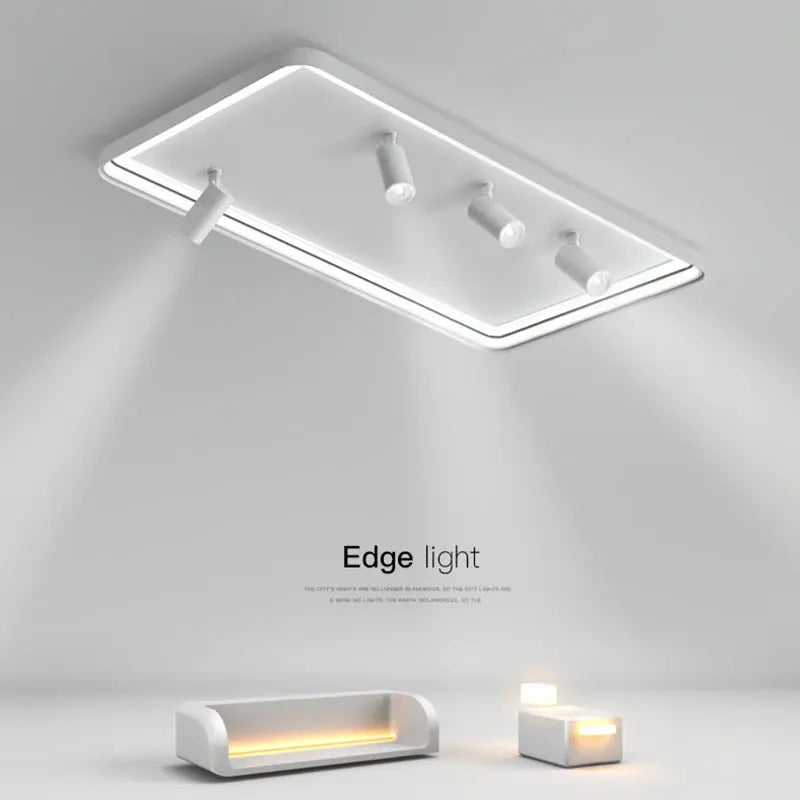 Sigrid – Nordic Minimalist LED Ceiling Lamp with Adjustable Spotlight for Modern Spaces Kozyled