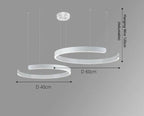 Alberte – Modern Luxury C-Ring Dimmable LED Pendant Lamp Kozyled