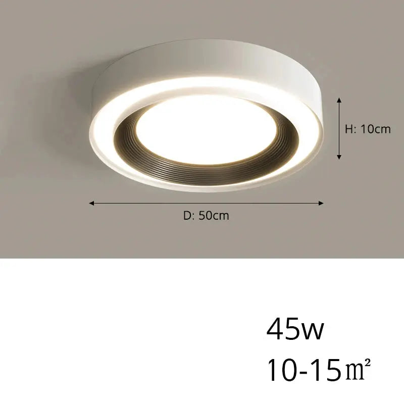 Sami – Elegant Scandinavian Circular LED Ceiling Lamp for Modern Interiors Kozyled