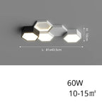Finn – Modern Honeycomb Dimmable LED Ceiling Lamp for Stylish Ambient Lighting Kozyled