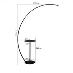 Nils – Modern Scandinavian Arc-Shaped Dimmable LED Floor Lamp Lampasa.com