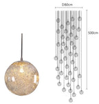 Celestia – Luxury Modern Dimmable LED Staircase Chandelier Lampasa.com