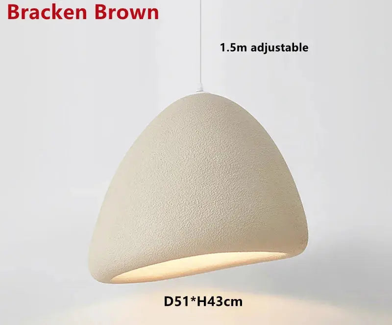 Yuko – Handmade Japanese Wabi-Sabi LED Pendant Light for Natural and Minimalist Interiors Kozyled