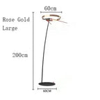 Alberte – Modern Luxury Dimmable LED Ring Floor Lamp Series Lampasa.com