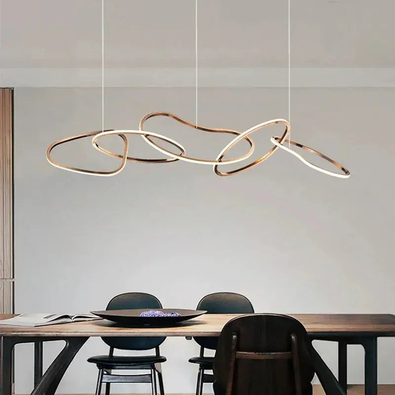Edda – Creative Circular Dimmable LED Pendant Light for Dining Tables and Bars Kozyled.com