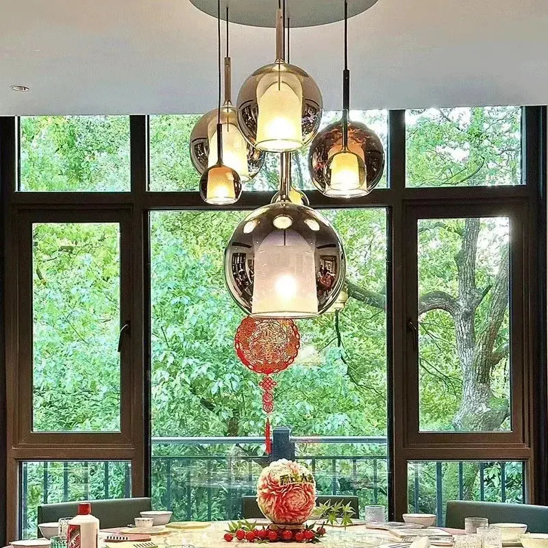 Odin – Luxury Elegant Glass Ball LED Pendant Lamp for Sophisticated Interiors Kozyled