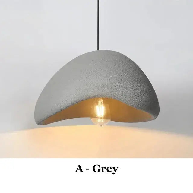 Mieko – Handmade Japanese Wabi-Sabi Pendant Lamp for Natural, Minimalist Decor Kozyled