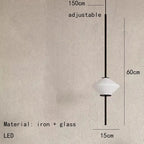 Hedvig – Modern White Glass LED Pendant Lamp Lampasa.com