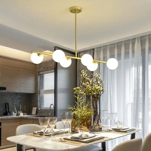 Edvin – Modern Glass Ball LED Pendant Light for Dining Tables and Bars Kozyled.com