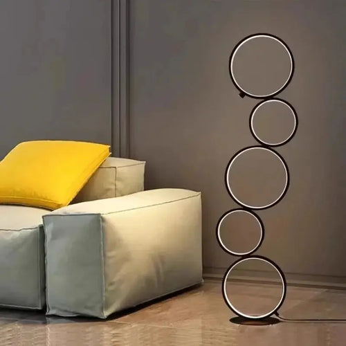 Orion - Modern Circle Design Dimmable Arc Floor Lamp Lampasa.com