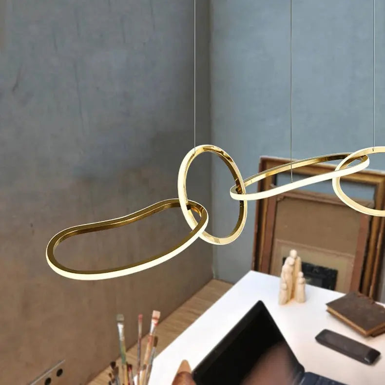 Edda – Creative Circular Dimmable LED Pendant Light for Dining Tables and Bars Kozyled.com