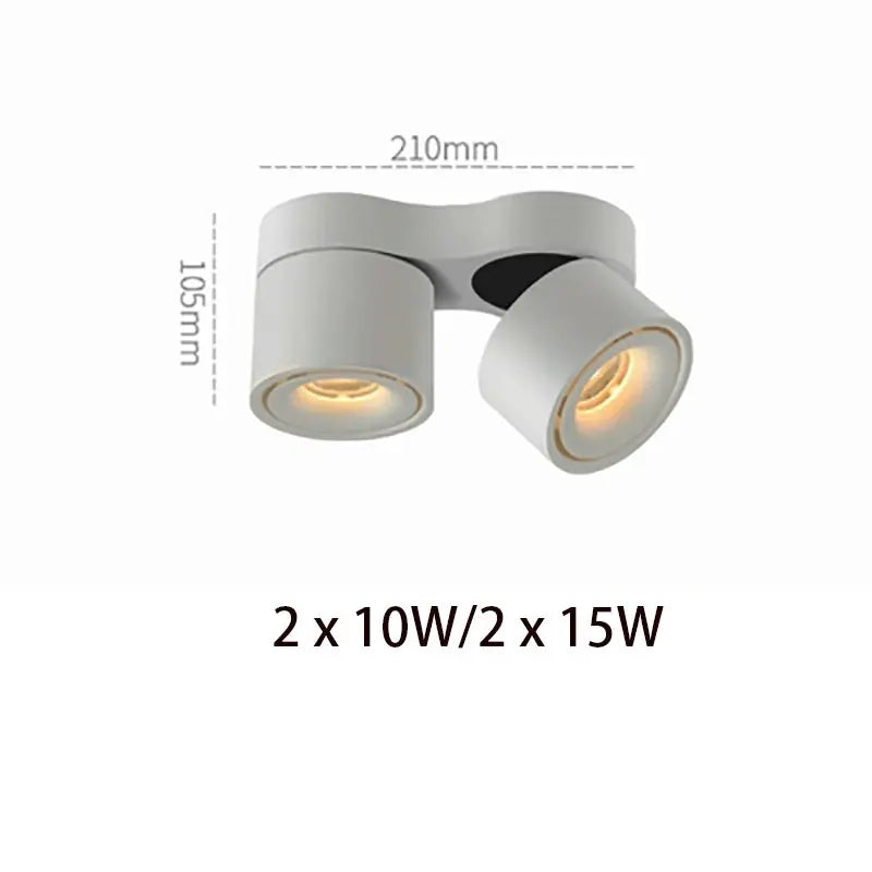 Dimmable Foldable Rotateable LED Spotlight - Milo Lampasa.com