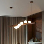 Danby – Nordic Wooden and Glass Ball LED Pendant Lamp for Warm, Modern Decor Kozyled