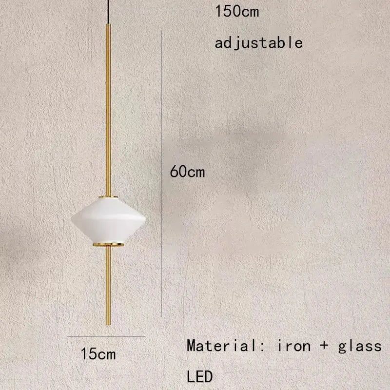 Hedvig – Modern White Glass LED Pendant Lamp Lampasa.com