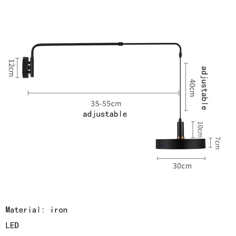 Filip – Modern Adjustable Long Arm LED Wall Lamp for Flexible Lighting Kozyled