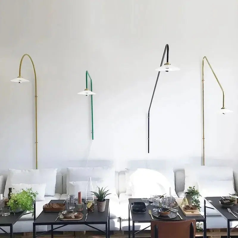 Zelda – Nordic Long-Pole Rotary Swing Arm LED Wall Lamp for Flexible Lighting Kozyled