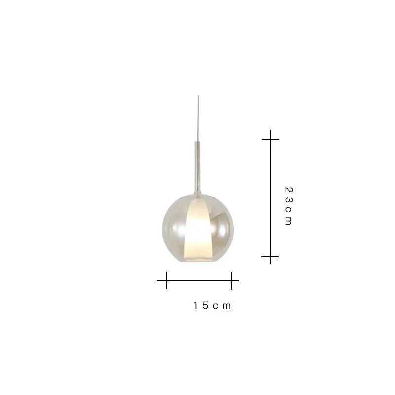 Odin – Luxury Elegant Glass Ball LED Pendant Lamp for Sophisticated Interiors Kozyled